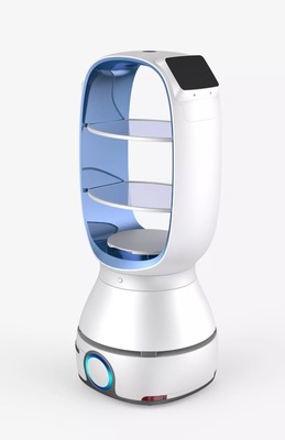 擎朗送餐機(jī)器人 上海木馬設(shè)計(jì)的工業(yè)美學(xué)與智能服務(wù)融合